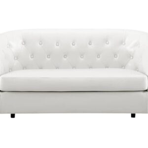 Faux Leather Sofa
